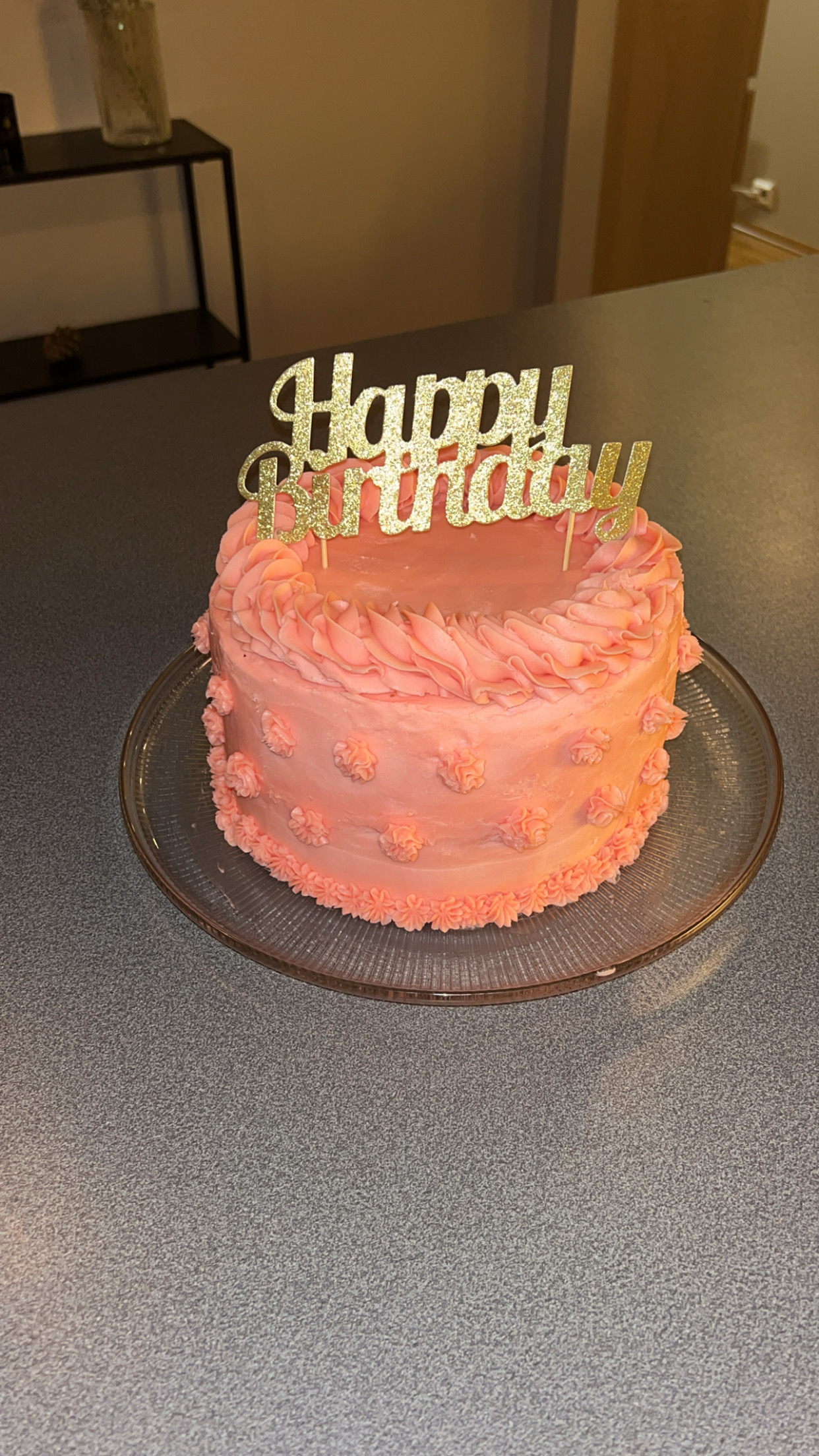 Rosa bursdagskake